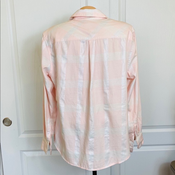Ava & Viv Pink Button Down Shirt Size X - Picture 2 of 4
